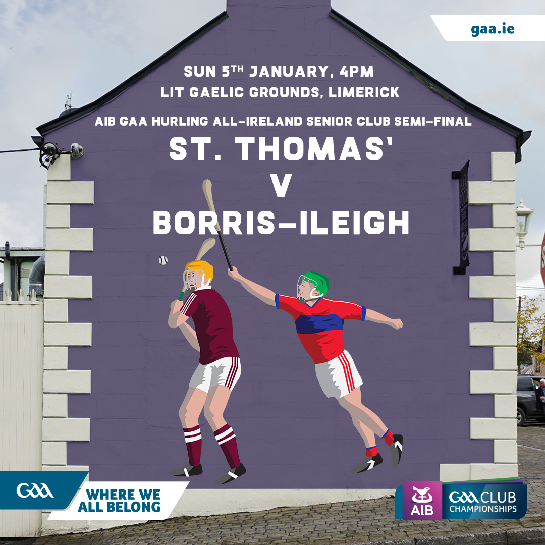 2020 AIB GAA Hurling All-Ireland Senior Club Championship Semi-Final – Borris-Ileigh (Tipperary) 1-21 St. Thomas (Galway) 1-14