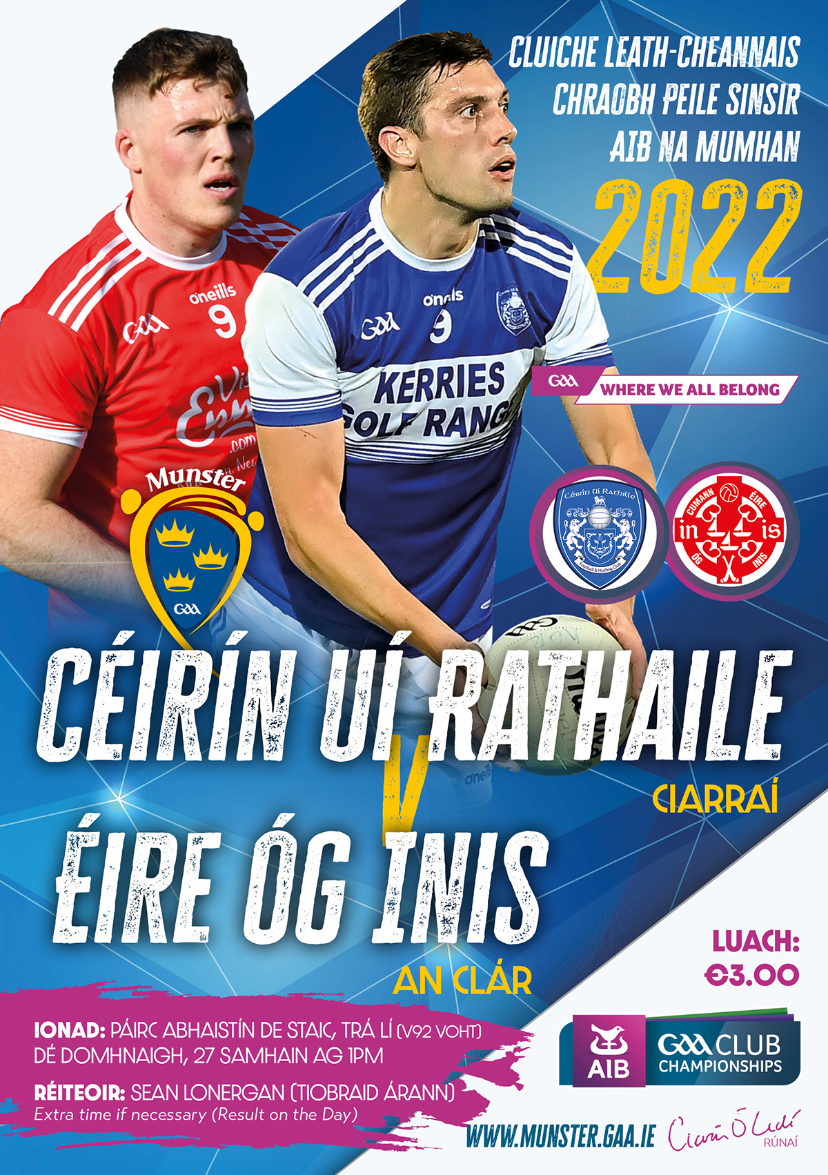 2022 AIB Munster Club Senior Football Championship SemiFinal Kerins