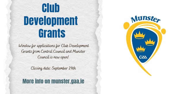 Munster GAA Club Development Grants 2023