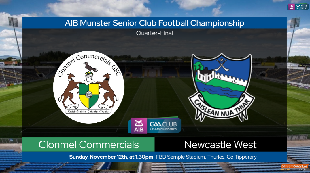 2023 AIB Munster GAA Club SFC Q-Final – Clonmel Commercials (Tipperary ...