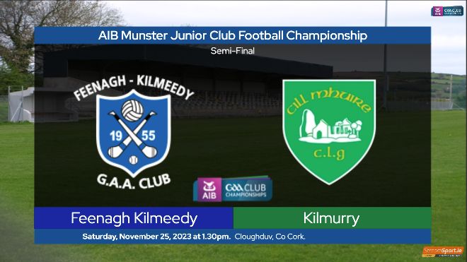 2023 AIB Munster GAA Club Junior Football Championship Semi-Final – Kilmurry (Cork) 4-16 Feenagh Kilmeedy (Limerick) 0-2